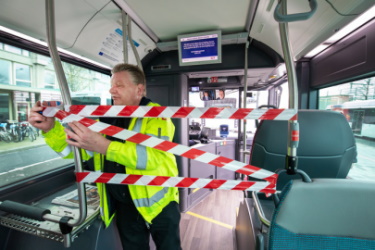 afbeelding buschauffeur met afzetting
